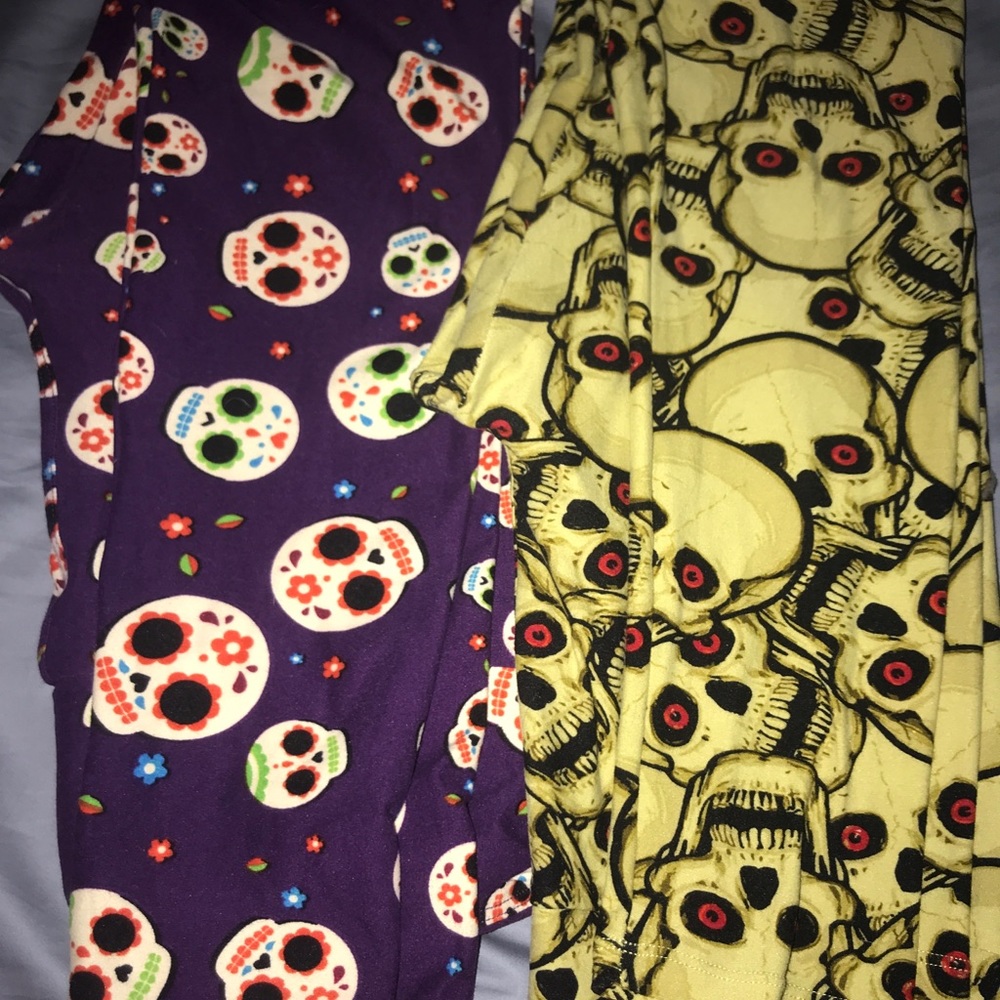 LulaRoe Skull Leggings!☠️💀